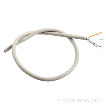 0,5 mm CCA UTP CAT6 24AWG 4PAIR HDPE AVEC SEPERATOR PVC Veste réseau de communication intérieure Câble LAN